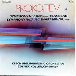 Sergei Prokofiev / The Czech Philharmonic Orchestra / Zdeněk Košler Symphony No.1 In D "Classical" / Symphony No.7 In C-Sharp Minor Vinyl LP USED