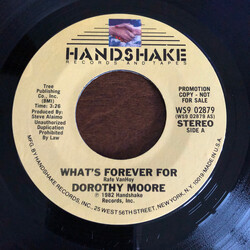 Dorothy Moore What's Forever For USED VINYL 7INCH 45 RPM PROMO