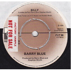 Barry Blue Billy USED VINYL 7INCH SINGLE