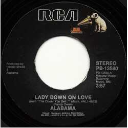 Alabama Lady Down On Love USED VINYL 7INCH 45 RPM SINGLE STYRENE STEREO