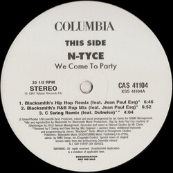 N-Tyce We Come To Party USED VINYL 12INCH PROMO 33 S RPM