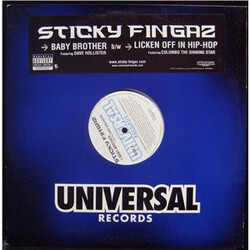 Sticky Fingaz Baby Brother / Licken Off In Hip Hop VINYL 12" USED