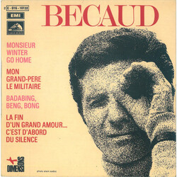 Gilbert Bécaud Monsieur Winter Go Home Vinyl 7" USED