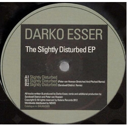 Darko Esser Slightly Disturbed EP USED VINYL 12INCH 33 S RPM 45 RPM EP