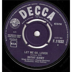 Kathy Kirby Let Me Go, Lover VINYL 7" USED