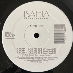 Altitude (3) Work It (Like A) 9 To 5 VINYL 12" USED