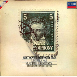 Ludwig van Beethoven / Philharmonia Orchestra / Vladimir Ashkenazy Symphony No. 5 / "Leonore" No. 3 Vinyl LP USED