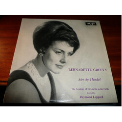 Bernadette Greevy / The Academy Of St. Martin-in-the-Fields / Raymond Leppard Airs By Handel Vinyl LP USED
