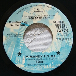 10cc I'm Mandy Fly Me USED VINYL 7INCH 45 RPM PROMO