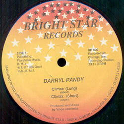 Darryl Pandy Climax USED VINYL 12INCH 33 S RPM