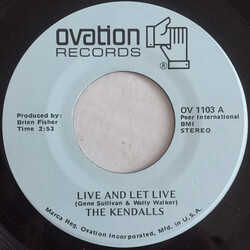 The Kendalls Live And Let Live USED VINYL 7INCH 45 RPM