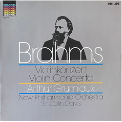 Johannes Brahms / Arthur Grumiaux / New Philharmonia Orchestra / Sir Colin Davis Violinkonzert - Violon Concerto Vinyl LP USED