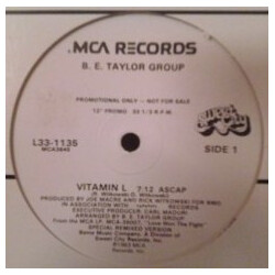 B.E. Taylor Group Vitamin L USED VINYL 12INCH 33 S RPM PROMO