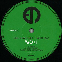 Greg Gow / Gareth Whitehead Vacant USED VINYL 12INCH