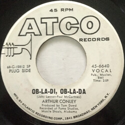 Arthur Conley Ob-La-Di, Ob-La-Da / Otis Sleep On USED VINYL 7INCH 45 RPM PROMO