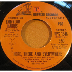 Emmylou Harris Here, There And Everywhere USED VINYL 7INCH 45 RPM PROMO STEREO MONO