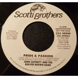 John Cafferty And The Beaver Brown Band Pride & Passion USED VINYL 7INCH 45 RPM SINGLE PROMO STEREO