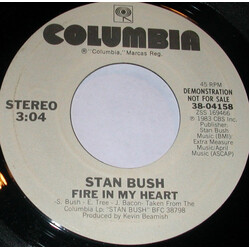 Stan Bush Fire In My Heart USED VINYL 7INCH 45 RPM PROMO