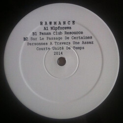 Rawmance Nlpforeva USED VINYL 12INCH LIMITED EDITION WHITE LABEL