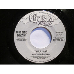 Rick Springfield Take A Hand USED VINYL 7INCH 45 RPM PROMO STEREO MONO