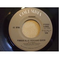 Raiders (2) Powder Blue Mercedes Queen USED VINYL 7INCH 45 RPM SINGLE STEREO