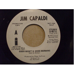 Jim Capaldi Good Night & Good Morning USED VINYL 7INCH 45 RPM PROMO STEREO
