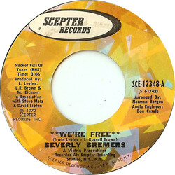 Beverly Bremers We're Free / Colors Of Love USED VINYL 7INCH SINGLE 45 RPM