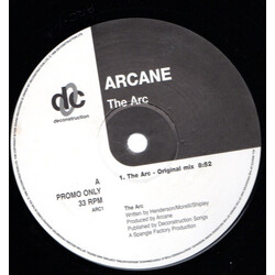 Arcane (9) The Arc USED VINYL 12INCH PROMO 33 S RPM