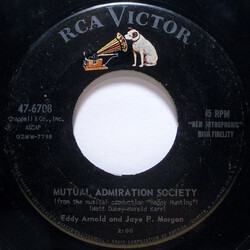 Eddy Arnold / Jaye P. Morgan Mutual Admiration Society USED VINYL 7INCH 45 RPM SINGLE