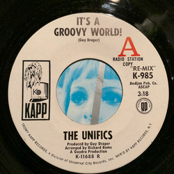 The Unifics It's a Groovy World (Remix) Vinyl 7" USED