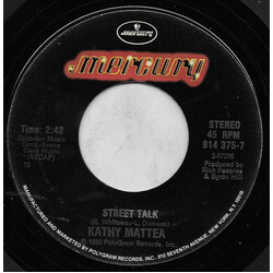Kathy Mattea Street Talk / Heartbeat USED VINYL 7INCH 45 RPM SINGLE STYRENE STEREO