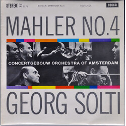 Gustav Mahler / Concertgebouworkest / Georg Solti Symphonie No. 4 in G Major Vinyl LP USED