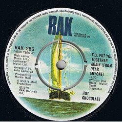 Hot Chocolate I'll Put You Together Again (From Dear Anyone) USED VINYL 7INCH 45 RPM SINGLE