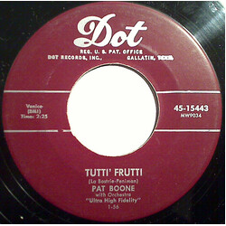 Pat Boone Tutti Frutti / I'll Be Home USED VINYL 7INCH 45 RPM SINGLE
