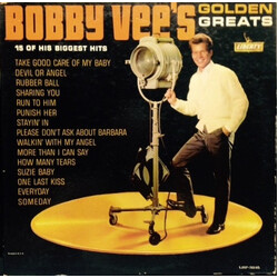 Bobby Vee Bobby Vee's Golden Greats Vinyl LP USED