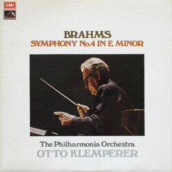 Johannes Brahms / Philharmonia Orchestra / Otto Klemperer Symphony No. 4  In E Minor, Op. 98 Vinyl LP USED