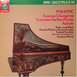 Francis Poulenc Concert Champêtre / Concerto For Two Pianos / Aubade Vinyl LP USED