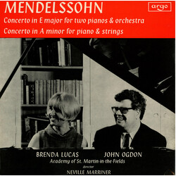 Felix Mendelssohn-Bartholdy / Brenda Lucas / John Ogdon / The Academy Of St. Martin-in-the-Fields / Sir Neville Marriner Concerto In E Major For Two P