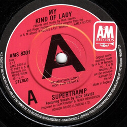 Supertramp My Kind Of Lady USED VINYL 7INCH 45 RPM SINGLE PROMO STEREO