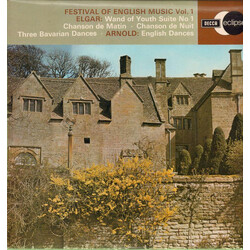 Sir Edward Elgar / Malcolm Arnold / The London Philharmonic Orchestra / Sir Adrian Boult / Eduard van Beinum Festival Of English Music Vol. 1 Vinyl LP