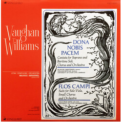 Ralph Vaughan Williams / Utah Symphony Orchestra / Maurice de Abravanel Dona Nobis Pacem, Flos Campi Vinyl LP USED
