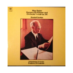 Max Reger / Rudolf Serkin / The Philadelphia Orchestra / Eugene Ormandy Konzert Für Klavier Und Orchester F-Moll Op. 114 Vinyl LP USED