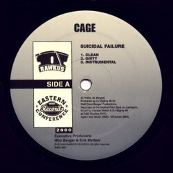 Cage Suicidal Failure USED VINYL 12INCH PROMO