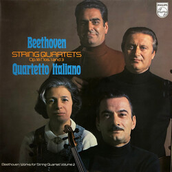 Ludwig van Beethoven / Quartetto Italiano String Quartets Op. 18 Nos. 1 And 3 Vinyl LP USED