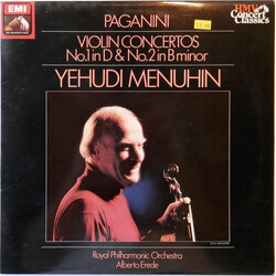 Niccolò Paganini / Yehudi Menuhin / The Royal Philharmonic Orchestra / Alberto Erede Violin Concertos Nos. 1 & 2 Vinyl LP USED