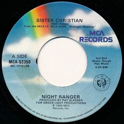 Night Ranger Sister Christian USED VINYL 7INCH 45 RPM SINGLE