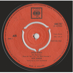 Pete Seeger Little Boxes USED VINYL 7INCH SINGLE 45 RPM