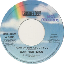 Dan Hartman / The Blasters I Can Dream About You / Blue Shadows USED VINYL 7INCH