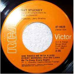 Nat Stuckey She Wakes Me With A Kiss Every Morning (And She Loves Me To Sleep Every Night) USED VINYL 7INCH 45 RPM