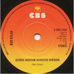 Bob Dylan George Jackson VINYL 7" USED